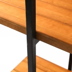 LuxenHome 4-Shelf 66.5" H X 51.2" W Pine Wood Metal Frame Etagere Bookcase. 15 LuxenHome 4-Shelf 66.5" H X 51.2" W Pine Wood Metal Frame Etagere Bookcase. -LuxenHome GUEST e7c0c681 3270 4536 9edb cf4b80f1ad5c