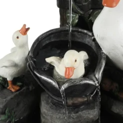 LuxenHome Resin Farmhouse Duck Family Outdoor Patio Fountain Water Fountain 14 LuxenHome Resin Farmhouse Duck Family Outdoor Patio Fountain Water Fountain -LuxenHome GUEST e8262ac2 2f45 4e4f 88db 7c032c1d0827