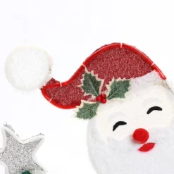 LuxenHome Santa On Peppermint Bike Lighted Holiday Decoration Multi-Color -LuxenHome GUEST e9966723 6ded 4797 8c52 b088a72c851e