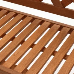 LuxenHome Laguna Solid Wood Outdoor Loveseat Park Bench 19 LuxenHome Laguna Solid Wood Outdoor Loveseat Park Bench -LuxenHome GUEST ec3e607d e280 49fd 8a36 d9b4e021adab