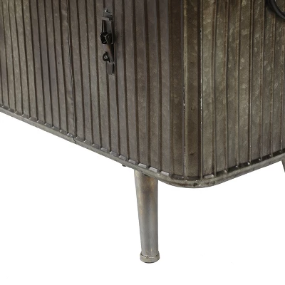 LuxenHome 47.5in. W Metal And Faux Leather Bench. 6 LuxenHome 47.5in. W Metal And Faux Leather Bench. - Image 6