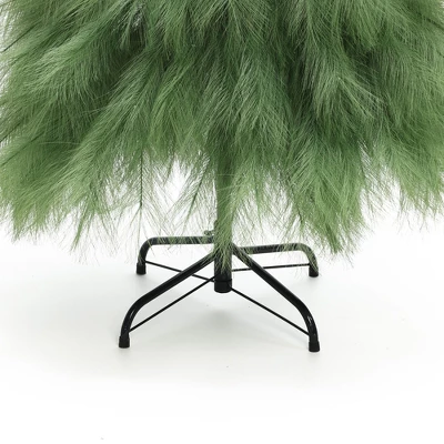LuxenHome 5Ft Holiday Artificial Pampas Grass Tree In Green 8 LuxenHome 5Ft Holiday Artificial Pampas Grass Tree In Green - Image 8