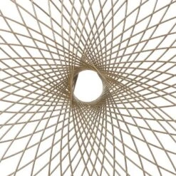 LuxenHome Gold Metal Spiral Flower Square Frame Wall Decor -LuxenHome GUEST f6490335 db7b 4277 bc2a 8f952525abb9