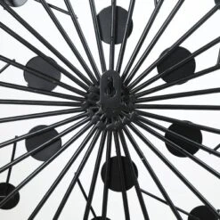 LuxenHome Silver, Black, And Gold Iron Metal Round Abstract Wall Decor 12 LuxenHome Silver, Black, And Gold Iron Metal Round Abstract Wall Decor -LuxenHome GUEST fd28111f 53fa 4779 865a d572da9e8a6b