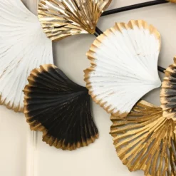 LuxenHome White, Black, And Gold Metal Ginkgo Leaves Modern Wall Decor 18 LuxenHome White, Black, And Gold Metal Ginkgo Leaves Modern Wall Decor -LuxenHome GUEST fd53a80b 94fe 4b7c 93fb d00c5ffcd199