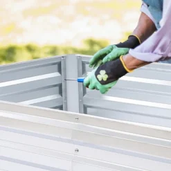 LuxenHome 6Ft X 3Ft Rectangular Galvanized Steel Raised Garden Bed Planter -LuxenHome GUEST ffa9ddcc daad 4b55 9a0f 9c3aecc25443