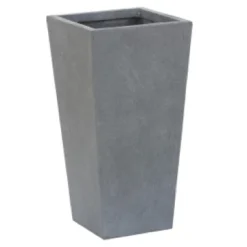 LuxenHome Square Tapered 24.2" Tall Planter Black 27 LuxenHome Square Tapered 24.2" Tall Planter Black -LuxenHome GUEST ffc35711 5dfd 4d47 afac 6093742c9eb6