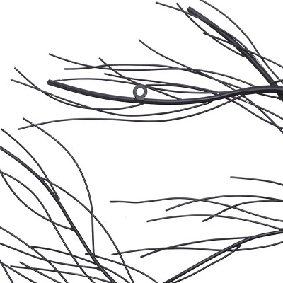 LuxenHome Black Metal Branch Wall Art Home Decor 2 LuxenHome Black Metal Branch Wall Art Home Decor - Image 2